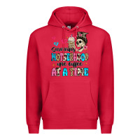 Cardinal surviving motherhood one coffee at a time Premium Hoodie - MaliasSmallBusiness