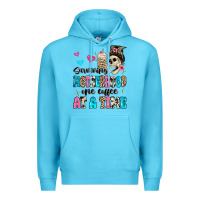 Ocean Blue surviving motherhood one coffee at a time Premium Hoodie - MaliasSmallBusiness