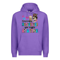 Purple surviving motherhood one coffee at a time Premium Hoodie - MaliasSmallBusiness