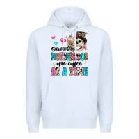 White surviving motherhood one coffee at a time Premium Hoodie - MaliasSmallBusiness