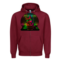 Burgundy HOUSE CAT (Rainbow DJ Kitty) Zipper Hoodie - Bettercallsaul