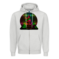 Dove Grey HOUSE CAT (Rainbow DJ Kitty) Zipper Hoodie - Bettercallsaul