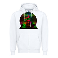 White HOUSE CAT (Rainbow DJ Kitty) Zipper Hoodie - Bettercallsaul