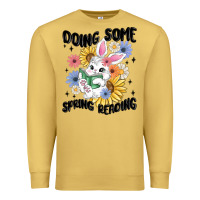 Antique Gold doing some spring reading Premium Sweatshirt - MaliasSmallBusiness