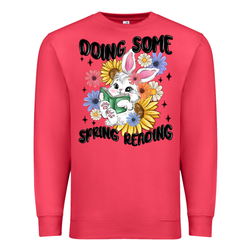 Doing Some Spring Reading Premium Sweatshirt by MaliasSmallBusiness | Teevron