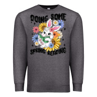 Charcoal Heather doing some spring reading Premium Sweatshirt - MaliasSmallBusiness