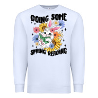 White doing some spring reading Premium Sweatshirt - MaliasSmallBusiness