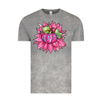 Sunflower Pumpkin Breast Cancer Vintage Tee | Teevron
