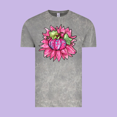Sunflower Pumpkin Breast Cancer Vintage Tee Designed By Zillion Design Studio
