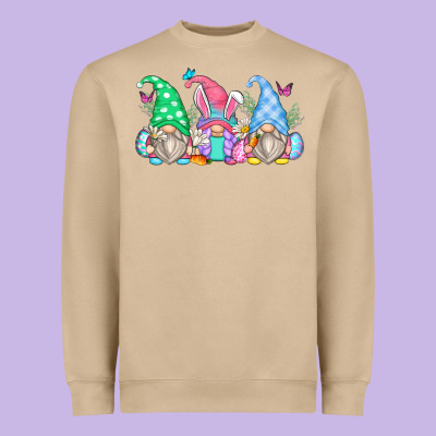Easter Gnomes Heavyweight Sweatshirt Designed By Zillion Design Studio