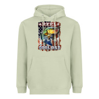 Matcha Reel Cool Dad Bass Heavyweight Hoodie - LillyAllenDesigns