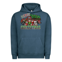 Pigment Midnight Navy merry christmas Urban Hoodie - SublimationCraftShop