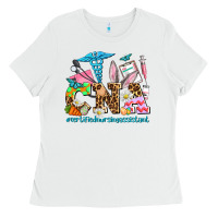 White easter cna certified nursing assistant Ladies Tee - AdoDesignShop