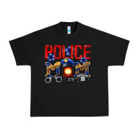 Black police mom Urban Heavy Tee - Zillion Design Studio
