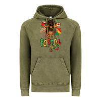 Vintage Olive juneteenth afro messy bun postal girl Vintage Hoodie - texasbilliewilder