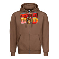 Chestnut firefighter dad Zipper Hoodie - AdoDesignShop