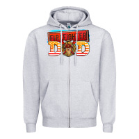 Heather Grey firefighter dad Zipper Hoodie - AdoDesignShop