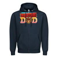 Navy firefighter dad Zipper Hoodie - AdoDesignShop