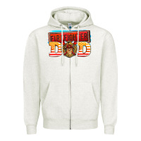 Oatmeal Heather firefighter dad Zipper Hoodie - AdoDesignShop