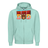 Seafoam firefighter dad Zipper Hoodie - AdoDesignShop