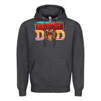 Smoke firefighter dad Zipper Hoodie - AdoDesignShop