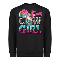 Black cow girl Heavyweight Sweatshirt - texasbilliewilder