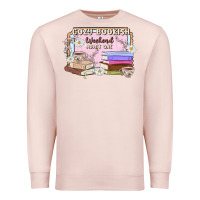 Pale Pink cozy bookish weekend ticket Premium Sweatshirt - MaliasSmallBusiness