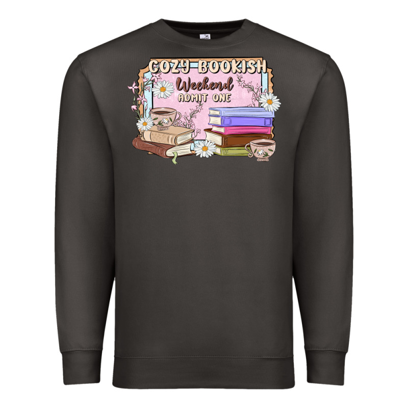 Cozy Bookish Weekend Ticket Premium Sweatshirt by MaliasSmallBusiness | Teevron