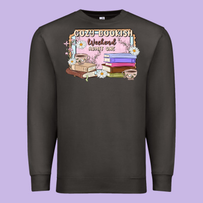 Cozy Bookish Weekend Ticket Premium Sweatshirt Designed By Maliassmallbusiness