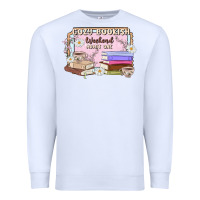 White cozy bookish weekend ticket Premium Sweatshirt - MaliasSmallBusiness
