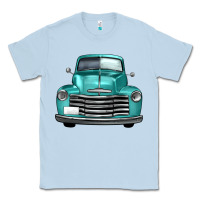 Dusty Blue western truck front view Classic Tee - FaDigitalArtStudio