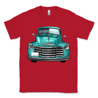 Red western truck front view Classic Tee - FaDigitalArtStudio