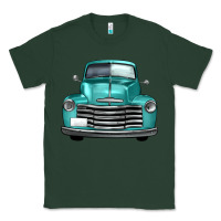 Sports Green western truck front view Classic Tee - FaDigitalArtStudio