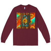 Burgundy with god all things are possible Long Sleeve Tee - AdoDesignShop