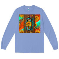 Colony Blue with god all things are possible Long Sleeve Tee - AdoDesignShop