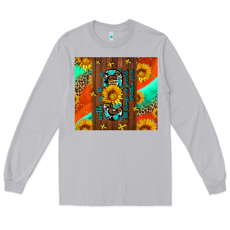With God All Things Are Possible Long Sleeve Tee by AdoDesignShop | Teevron
