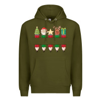 Army Green add your personalization christmas pencils Premium Hoodie - MaliasSmallBusiness