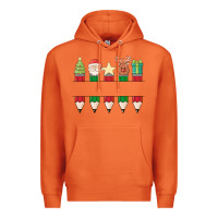 Carrot add your personalization christmas pencils Premium Hoodie - MaliasSmallBusiness