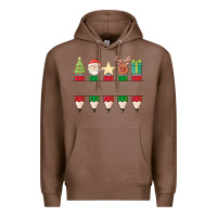 Chestnut add your personalization christmas pencils Premium Hoodie - MaliasSmallBusiness