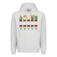 Dove Grey add your personalization christmas pencils Premium Hoodie - MaliasSmallBusiness