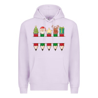 Lilac add your personalization christmas pencils Premium Hoodie - MaliasSmallBusiness