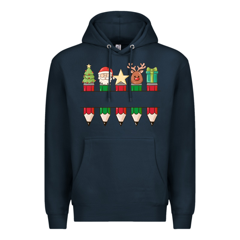 Add Your Personalization Christmas Pencils Premium Hoodie by MaliasSmallBusiness | Teevron