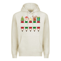 Oatmeal Heather add your personalization christmas pencils Premium Hoodie - MaliasSmallBusiness