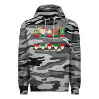 Slate Camo add your personalization christmas pencils Premium Hoodie - MaliasSmallBusiness