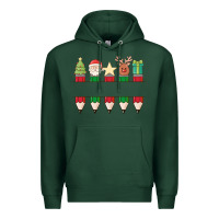 Sports Green add your personalization christmas pencils Premium Hoodie - MaliasSmallBusiness