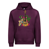 Mauve Wine ,mexican sombrero guitar rose cactus Urban Hoodie - Artiststas