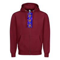 Burgundy halloween gnome pen wrap Zipper Hoodie - BundleAndBundleShop