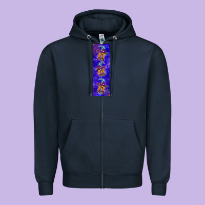 Halloween Gnome Pen Wrap Zipper Hoodie Designed By Bundleandbundleshop