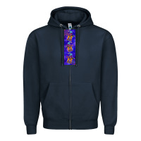 Navy halloween gnome pen wrap Zipper Hoodie - BundleAndBundleShop
