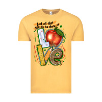 Vintage Mustard let all that you do be done in love Vintage Tee - texasbilliewilder